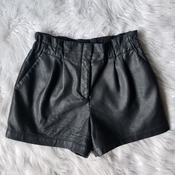 BCBGMaxAzria Pants - BCBG Maxazria Leather Short